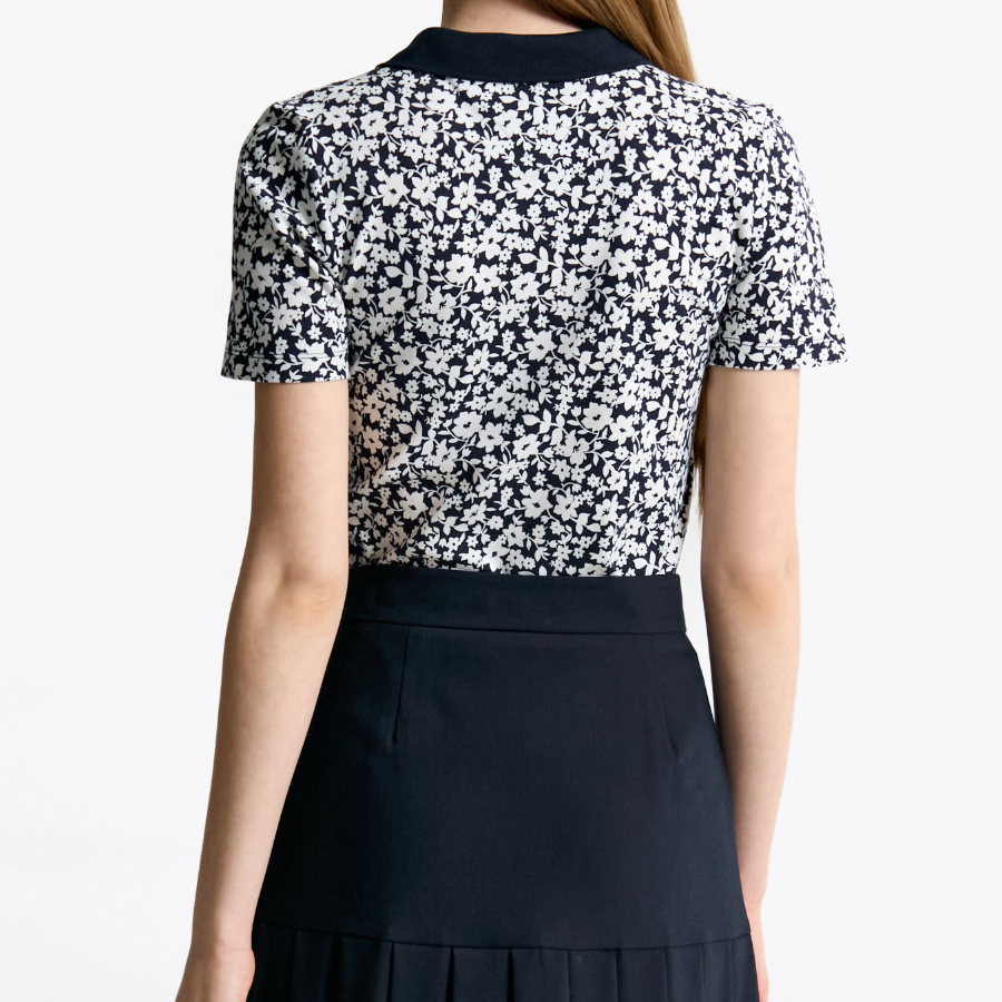 TOMMY HILFIGER [Official Headquarters] All-Over Pattern Polo Shirt