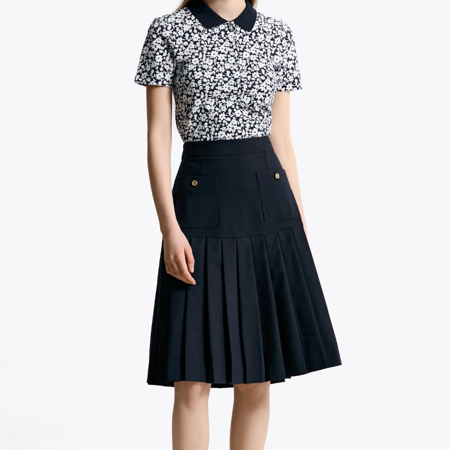 TOMMY HILFIGER [Official Headquarters] All-Over Pattern Polo Shirt