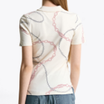 TOMMY HILFIGER [Official Headquarters] All-Over Pattern Polo Shirt