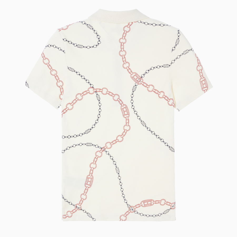 TOMMY HILFIGER [Official Headquarters] All-Over Pattern Polo Shirt