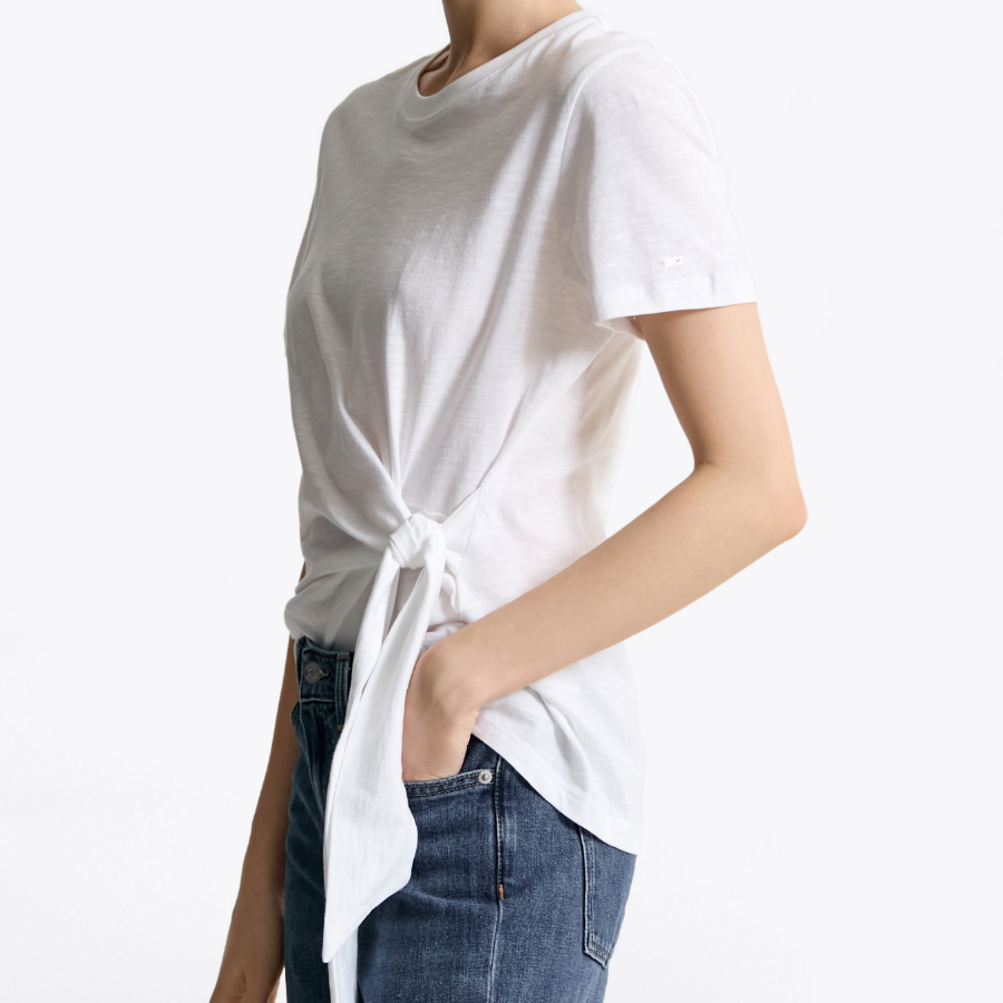 TOMMY HILFIGER [Official Headquarters] Slub Knot T-Shirt