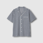 JAJU Seersucker 5-Part Pajama Set – Light Navy