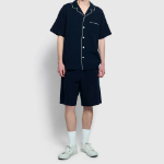 JAJU 60-Count Cotton 5-Part Pajama Set – Navy