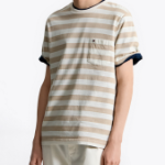 TOMMY HILFIGER [Official Headquarters] Stripe Pocket T-Shirt