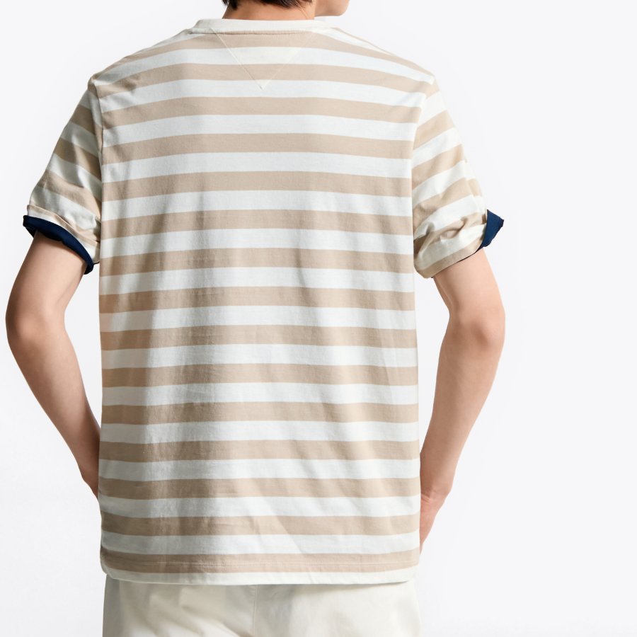 TOMMY HILFIGER [Official Headquarters] Stripe Pocket T-Shirt