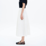 8 seconds Synthetic A-Line Long Skirt - White 8 seconds Synthetic A-Line Long Skirt - White