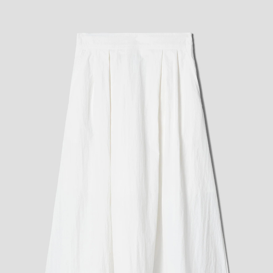 8 seconds Synthetic A-Line Long Skirt - White 8 seconds Synthetic A-Line Long Skirt - White