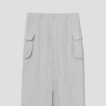 8 seconds Nylon Cargo Long Skirt - Light Grey