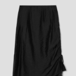 8 seconds Strap Layered Skirt - Black