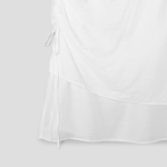 8 seconds Strap Layered Skirt - White