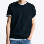 TOMMY HILFIGER [Official Headquarters] Solid Pocket T-Shirt
