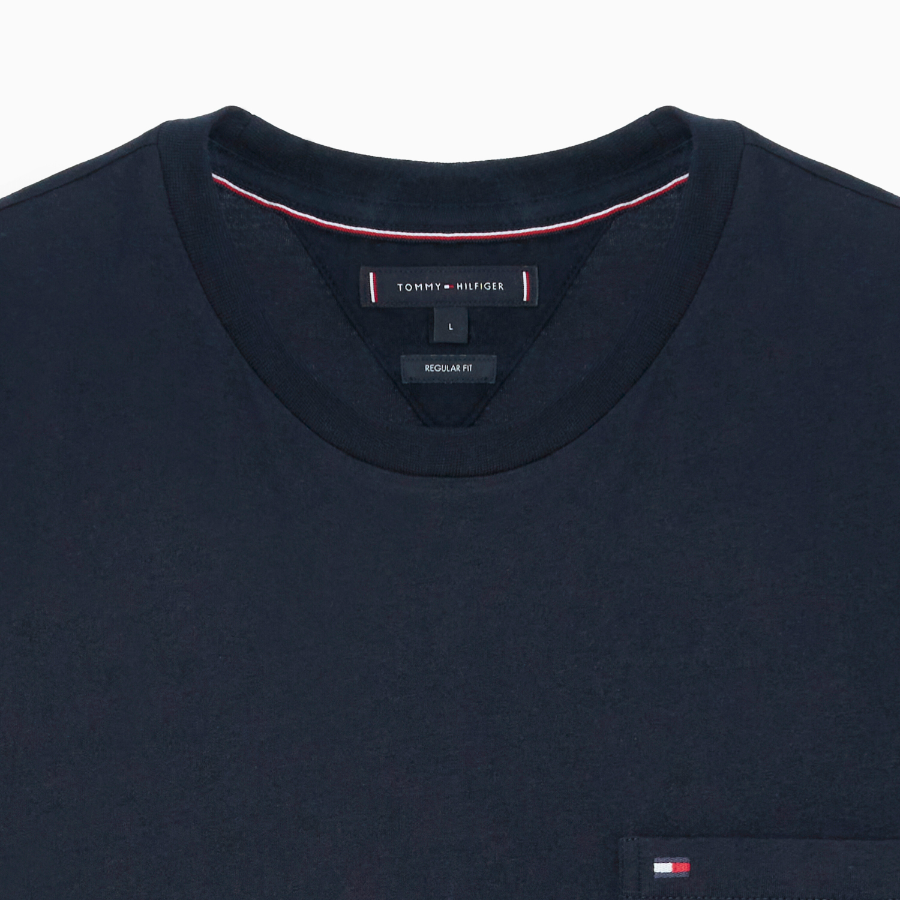 TOMMY HILFIGER [Official Headquarters] Solid Pocket T-Shirt