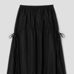 8 seconds Cotton String Long Skirt - Black