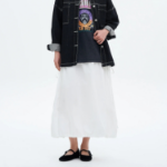 8 seconds Cotton String Long Skirt - White