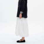 8 seconds Cotton String Long Skirt - White