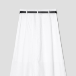 8 seconds Belted Long Skirt - White
