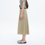 8 seconds Belted Long Skirt - Beige