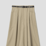 8 seconds Belted Long Skirt - Beige