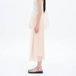 8 seconds Sheer Colorblock Skirt - Light Pink