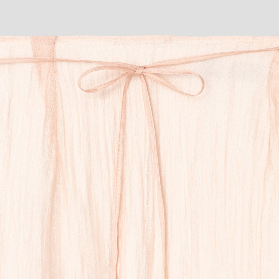 8 seconds Sheer Colorblock Skirt - Light Pink