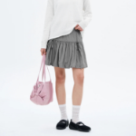 8 seconds Ribbon Detail Mini Skirt - Khaki