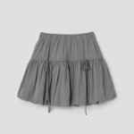 8 seconds Ribbon Detail Mini Skirt - Khaki