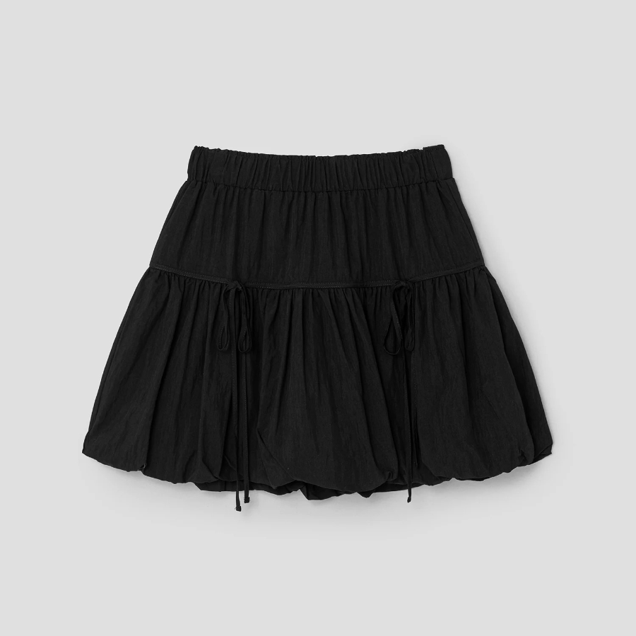 8 seconds Ribbon Detail Mini Skirt - Black