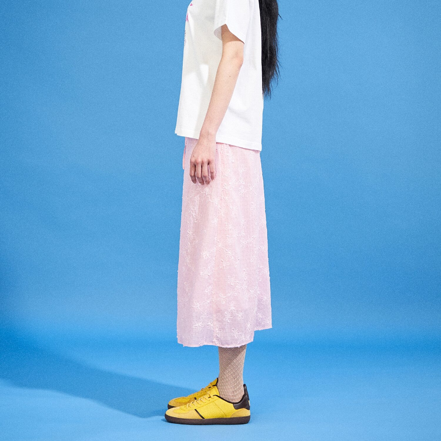 8 seconds Lace Skirt - Light Pink