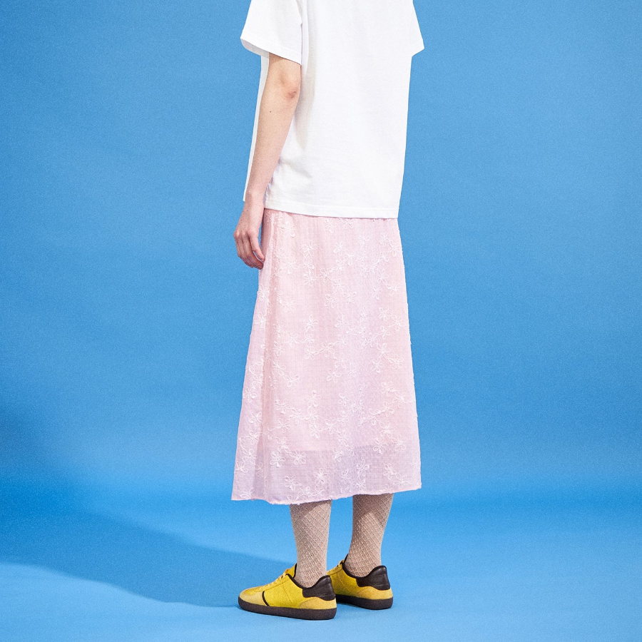 8 seconds Lace Skirt - Light Pink