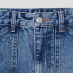 8 seconds Front Pocket Denim Long Skirt - Blue