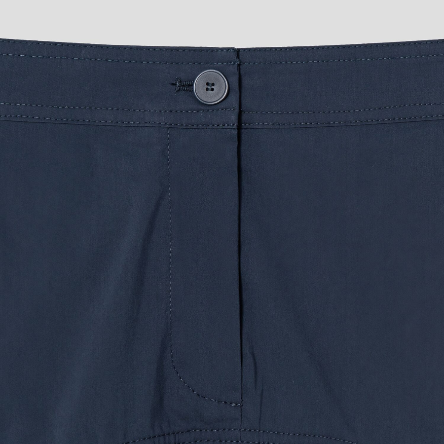 8 seconds Shirring Long Skirt - Navy