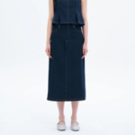 8 seconds Setup Denim Skirt - Navy