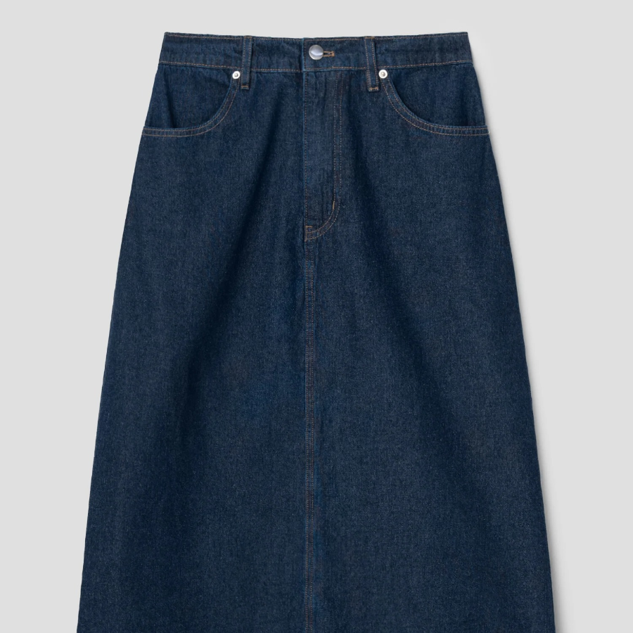 8 seconds Setup Denim Skirt - Navy