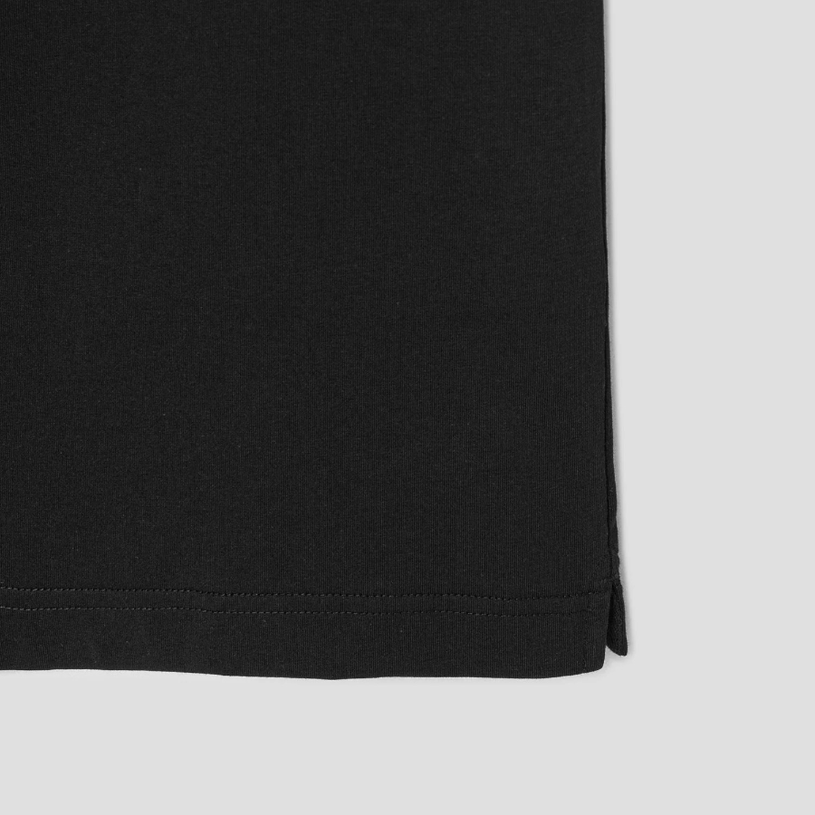 Maison Kitsune Men Embossed Profile Fox Oversize Tee-Shirt - Black