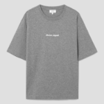 Maison Kitsuné Men Embroidery Oversize Tee-Shirt – Medium Grey Melange