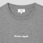 Maison Kitsuné Men Embroidery Oversize Tee-Shirt – Medium Grey Melange