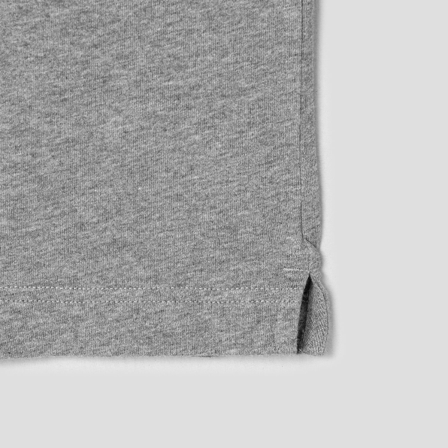 Maison Kitsuné Men Embroidery Oversize Tee-Shirt – Medium Grey Melange