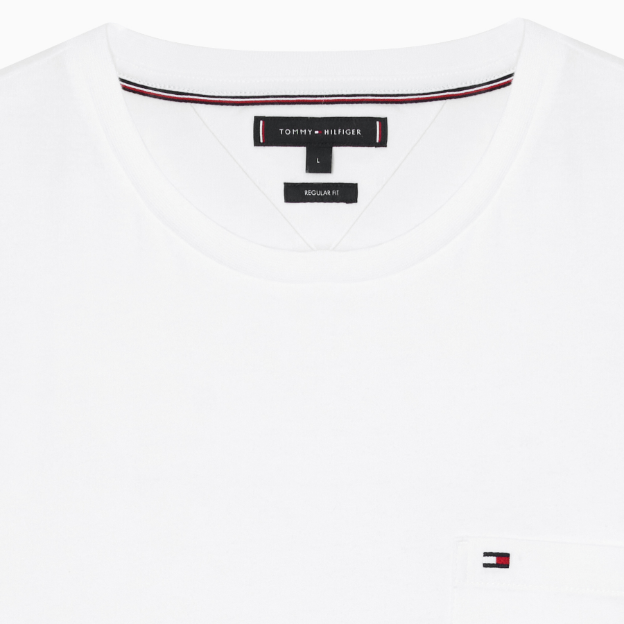 TOMMY HILFIGER [Official Headquarters] Solid Pocket T-Shirt