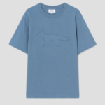 Maison Kitsune Men Crafted Profile Fox Comfort Tee - Zinc Grey