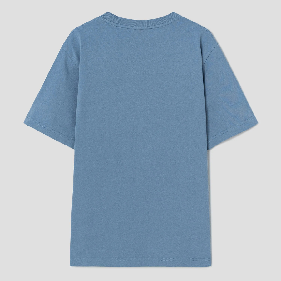 Maison Kitsune Men Crafted Profile Fox Comfort Tee - Zinc Grey