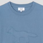 Maison Kitsune Men Crafted Profile Fox Comfort Tee - Zinc Grey