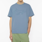 Maison Kitsune Men Crafted Profile Fox Comfort Tee - Zinc Grey