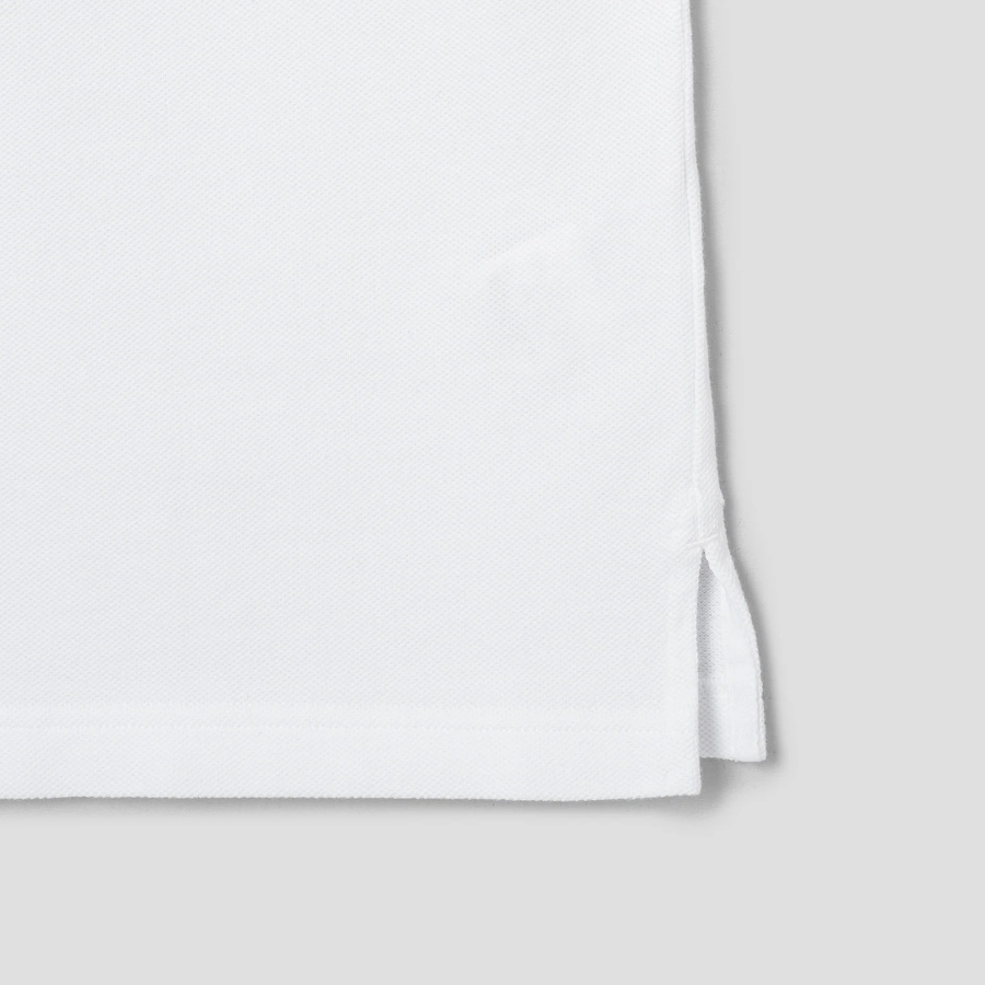 Maison Kitsune Men Bold Fox Head Patch Oversize Polo - White