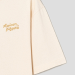 Maison Kitsune Men Maison Kitsune Handwriting Embroidery Oversize Tee - Alabaster