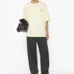 Maison Kitsune Men Maison Kitsune Handwriting Embroidery Oversize Tee - Alabaster