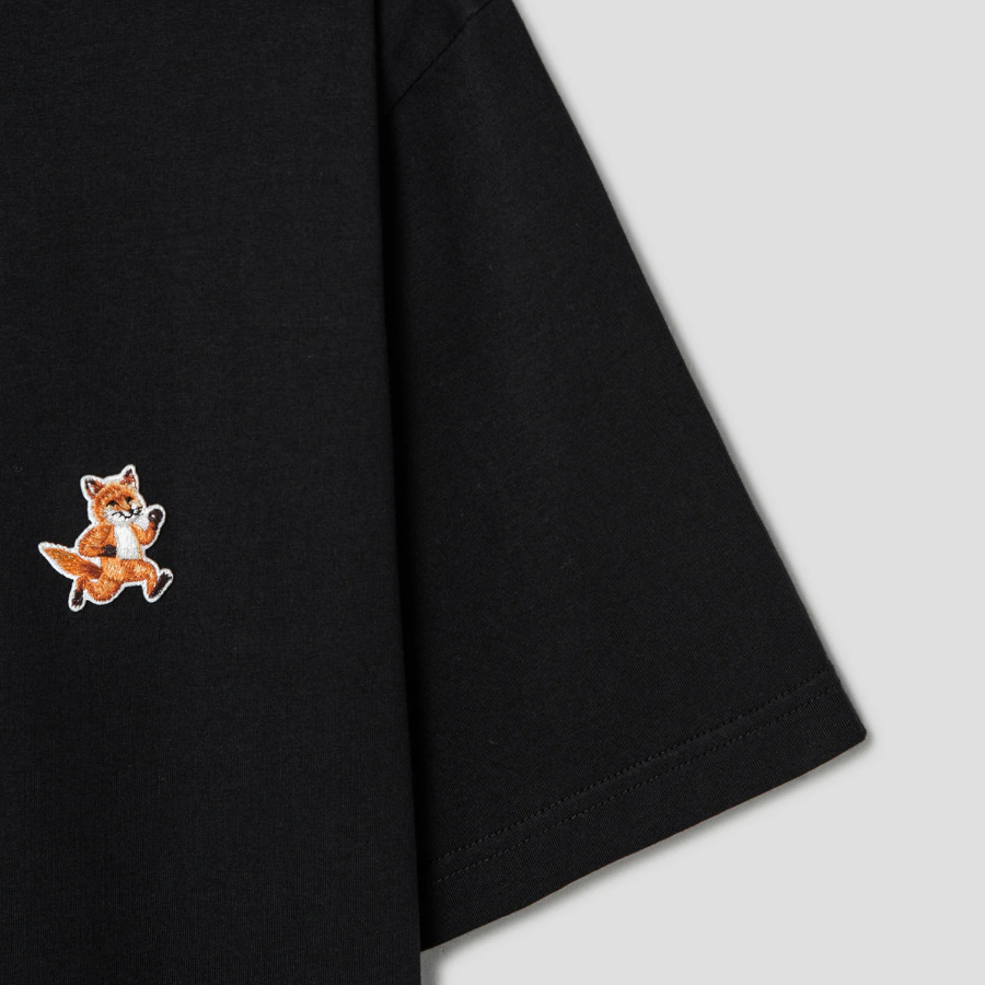 Maison Kitsune Men Speedy Fox Patch Comfort Tee-Shirt - Black