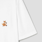 Maison Kitsune Men Speedy Fox Patch Comfort Tee-Shirt - White