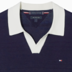 TOMMY HILFIGER [Official Headquarters] Stripe Structure Polo Knit