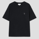 Maison Kitsune Men Tonal Fox Head Patch Comfort Tee Shirt - Black