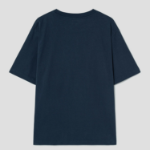 Maison Kitsune Men Tonal Fox Head Patch Comfort Tee Shirt - Ink Blue